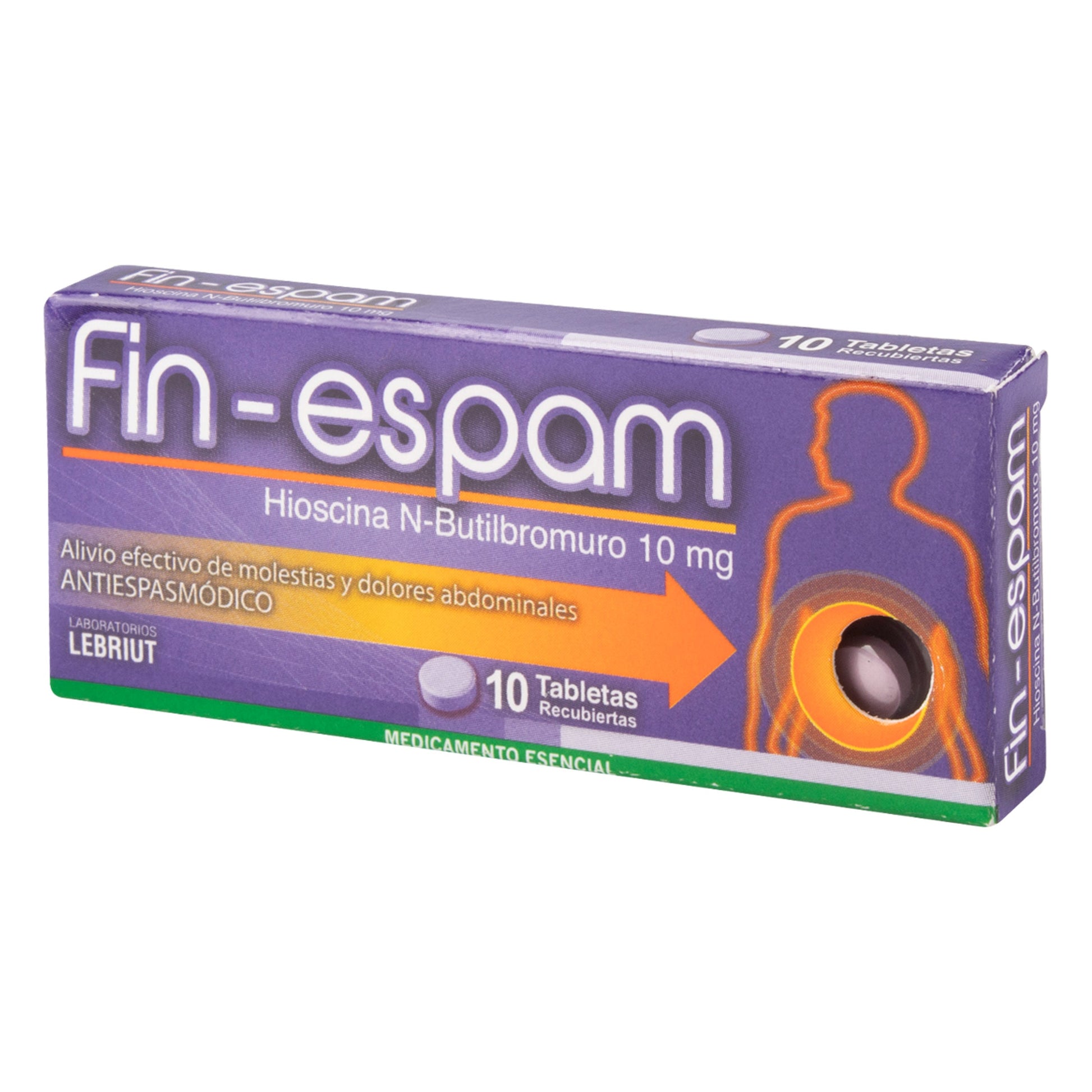 Fin - Esparadrapo 10 mg 10 Tabletas