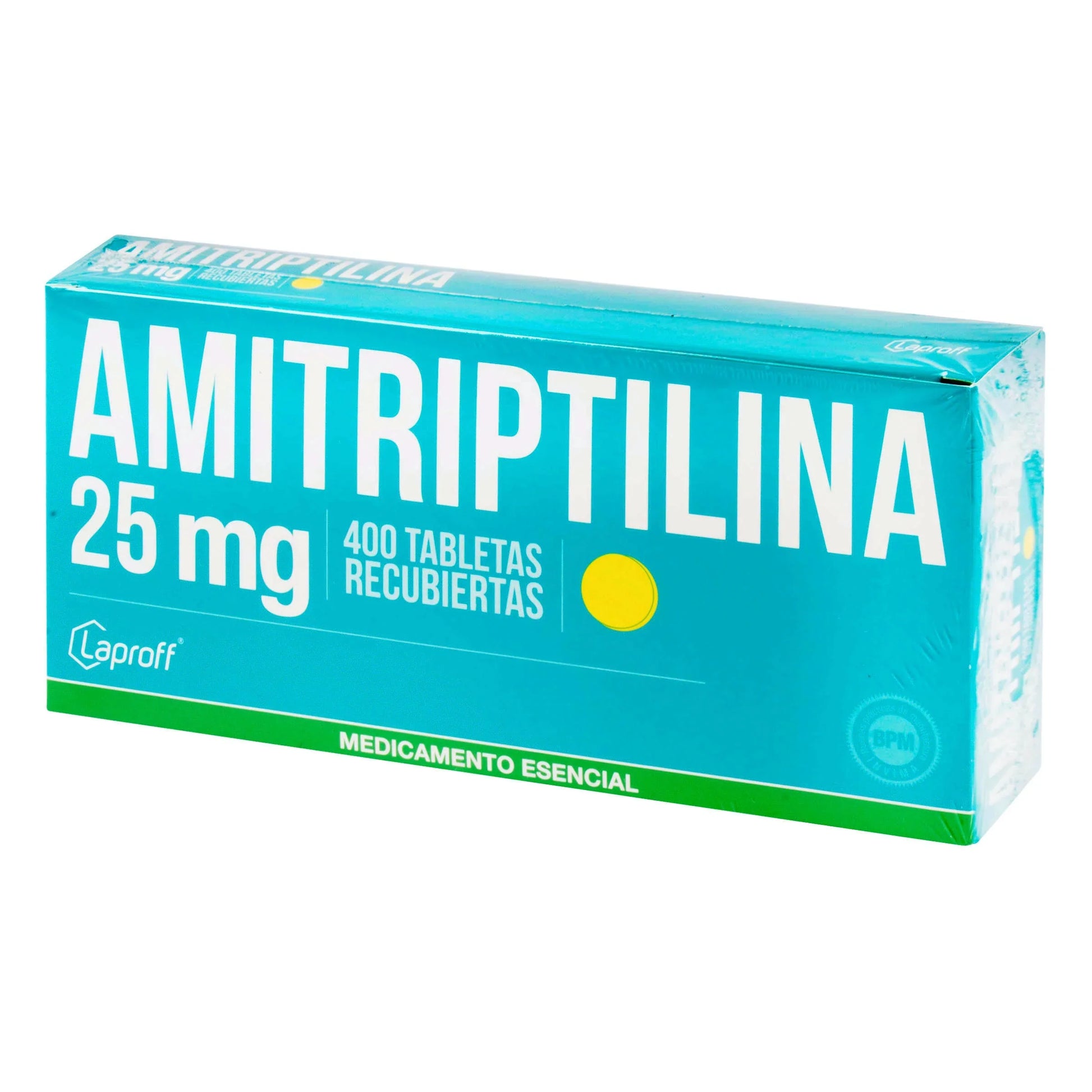 Amitriptilina 25 mg 400 Tabletas Lp