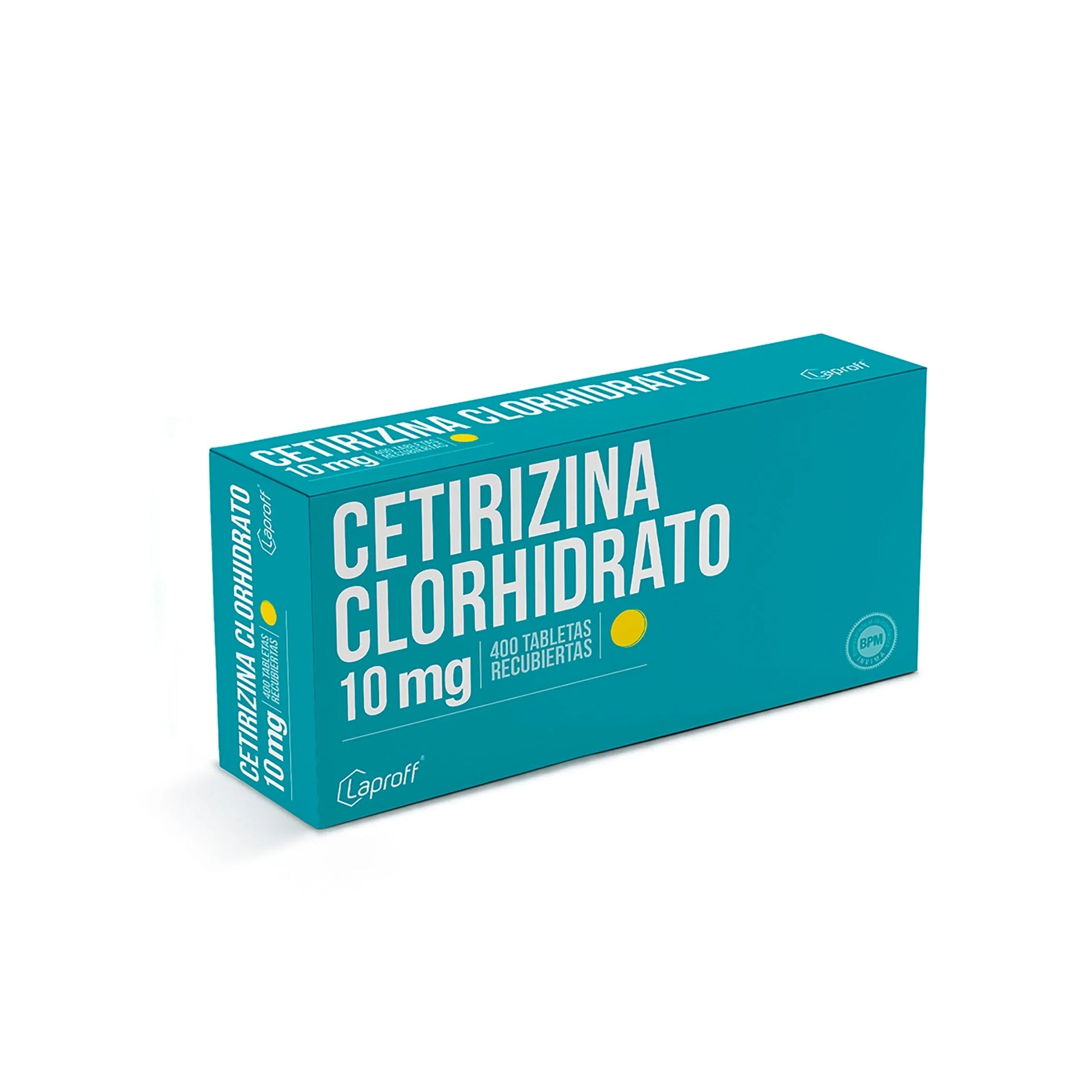 Cetirizina 10 mg 400 Tabletas Lp