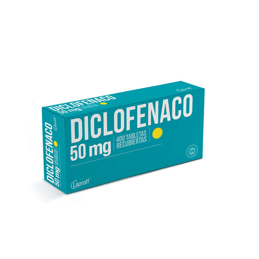 Diclofenaco 50 mg 400 Tabletas Lp