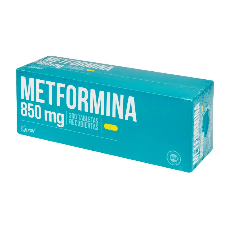 Metformina 850 mg 300 Tabletas Lp