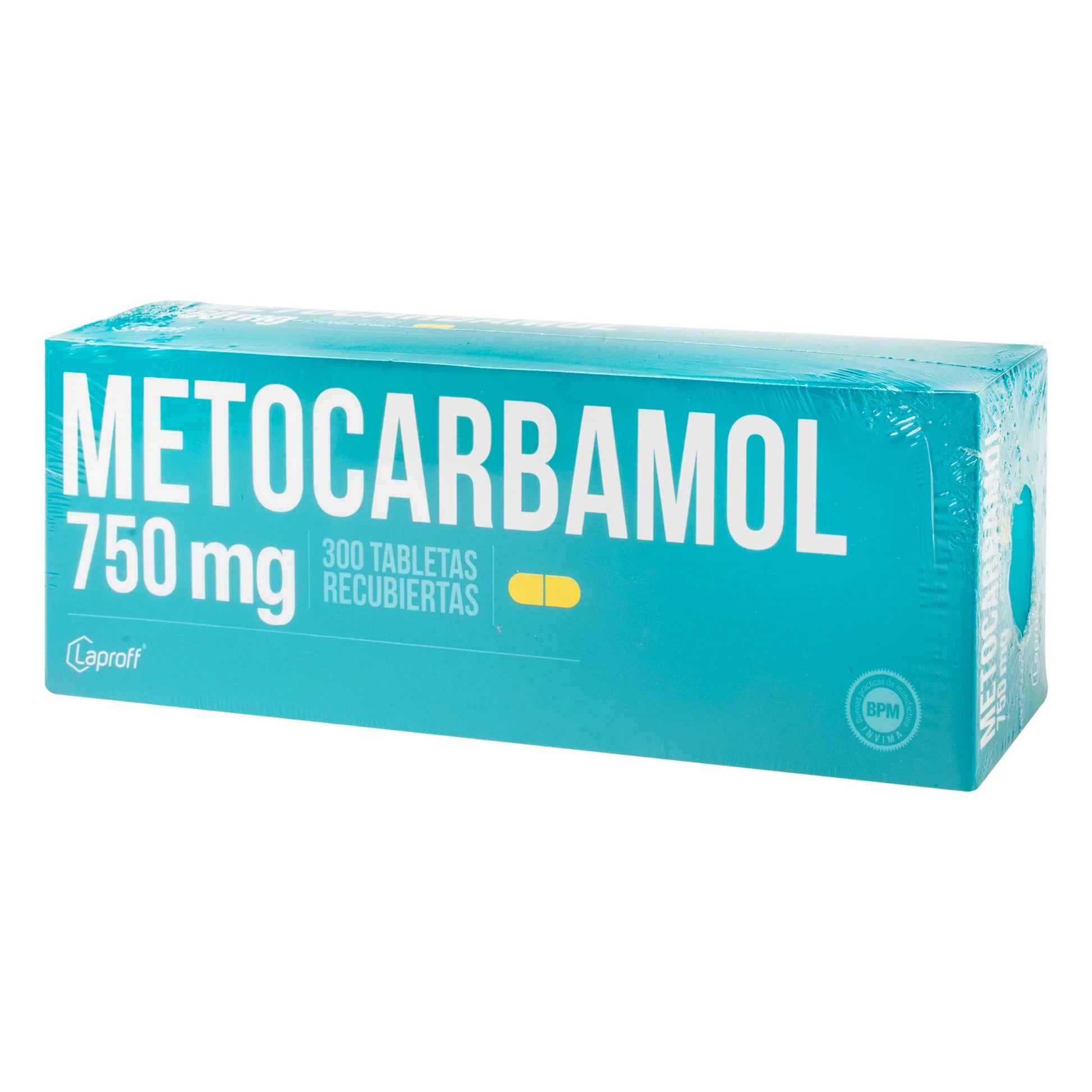 Metocarbamol 750 mg 300 Tabletas Lp