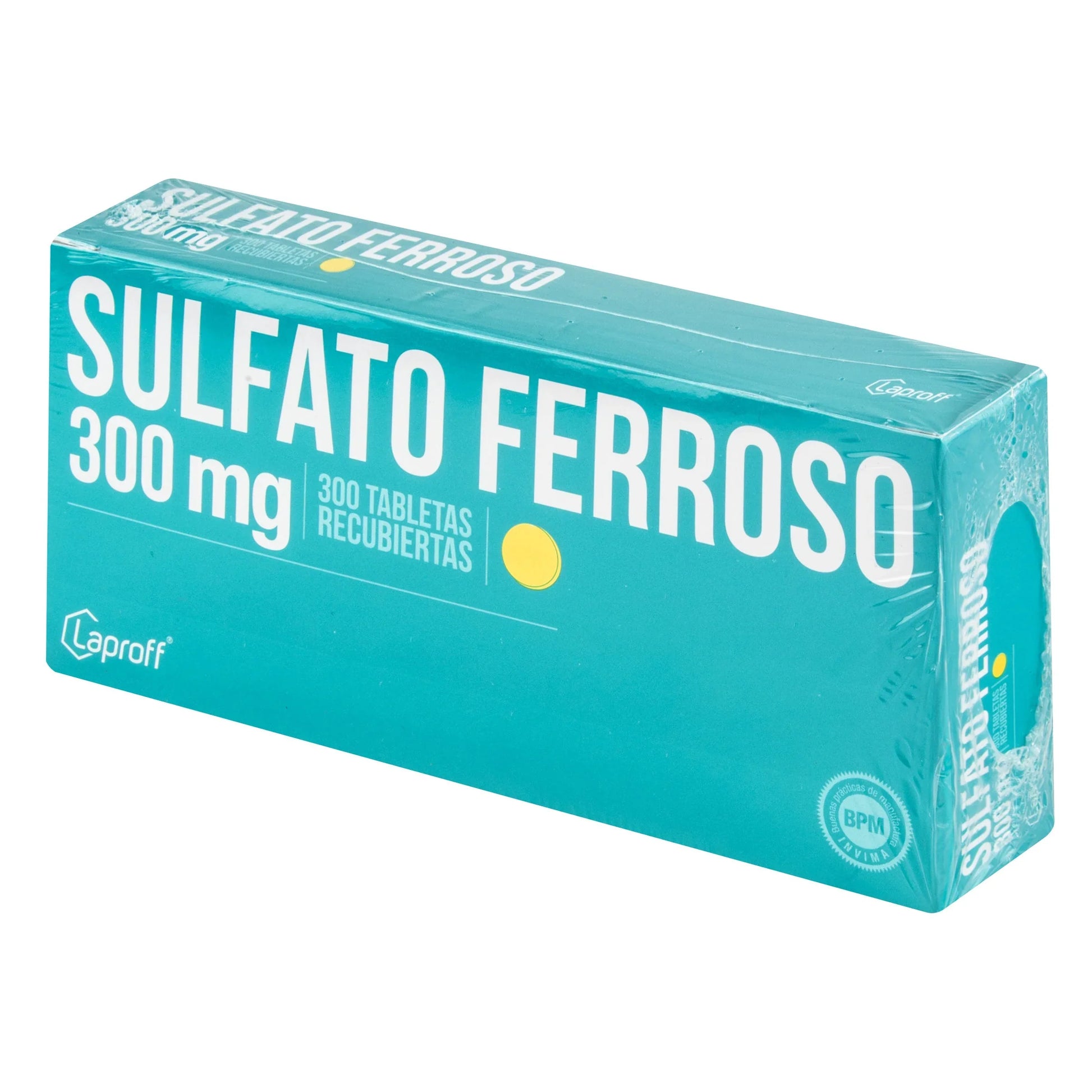 Sulfato Ferroso 300 mg 300 Tabletas Lp