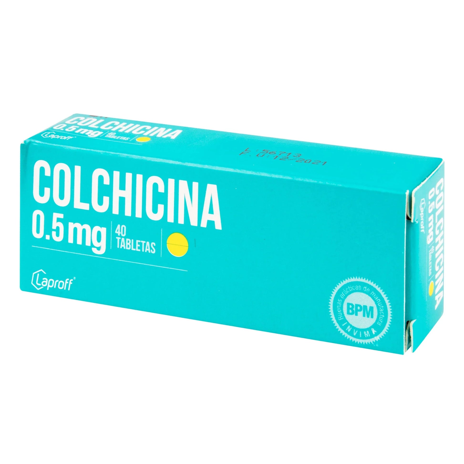 Colchicina 0.5 mg 40 Tabletas Lp