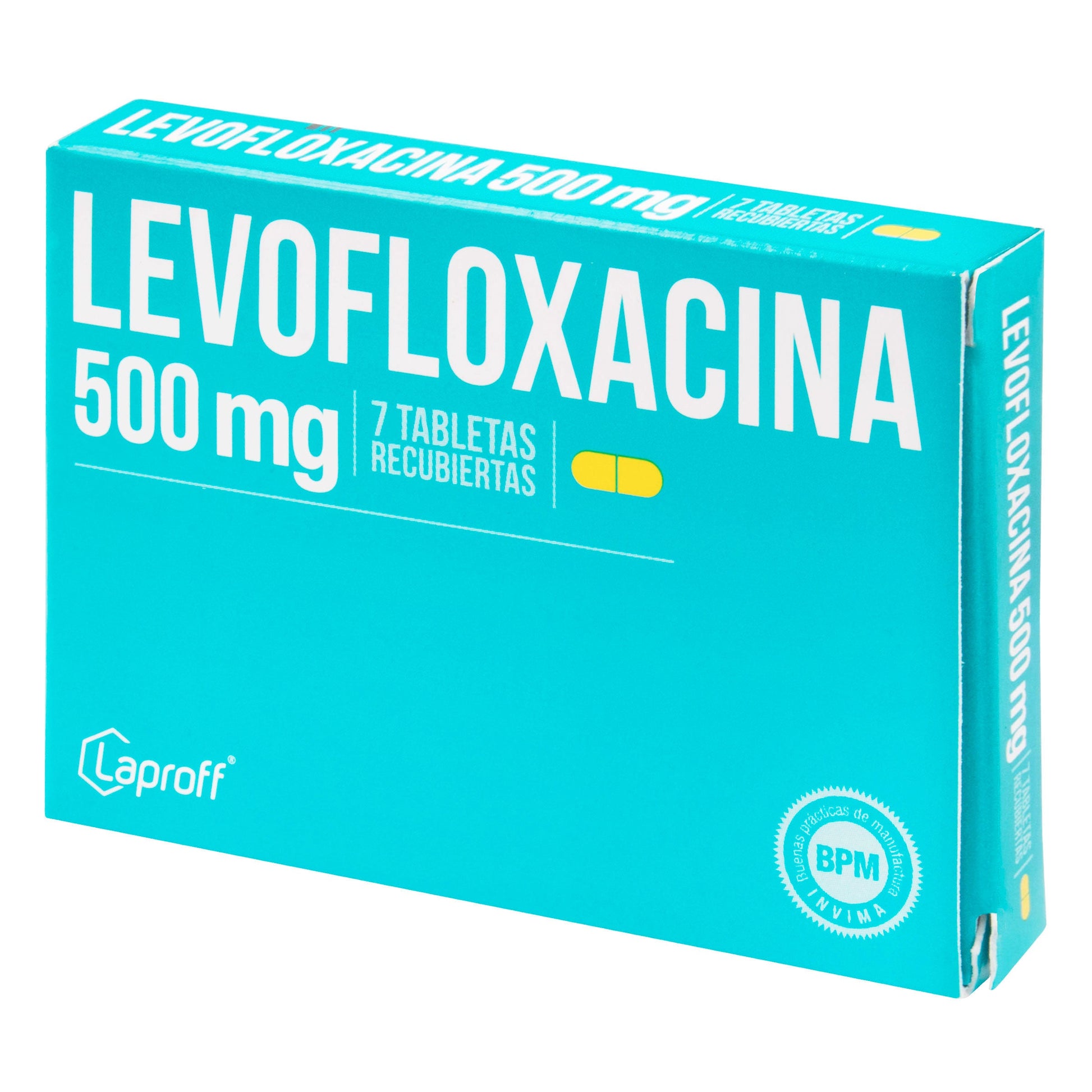 Levofloxacino 500 mg 7 Tabletas Lp