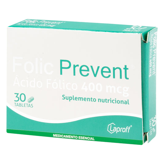 Fólico Prevent 30 Tabletas
