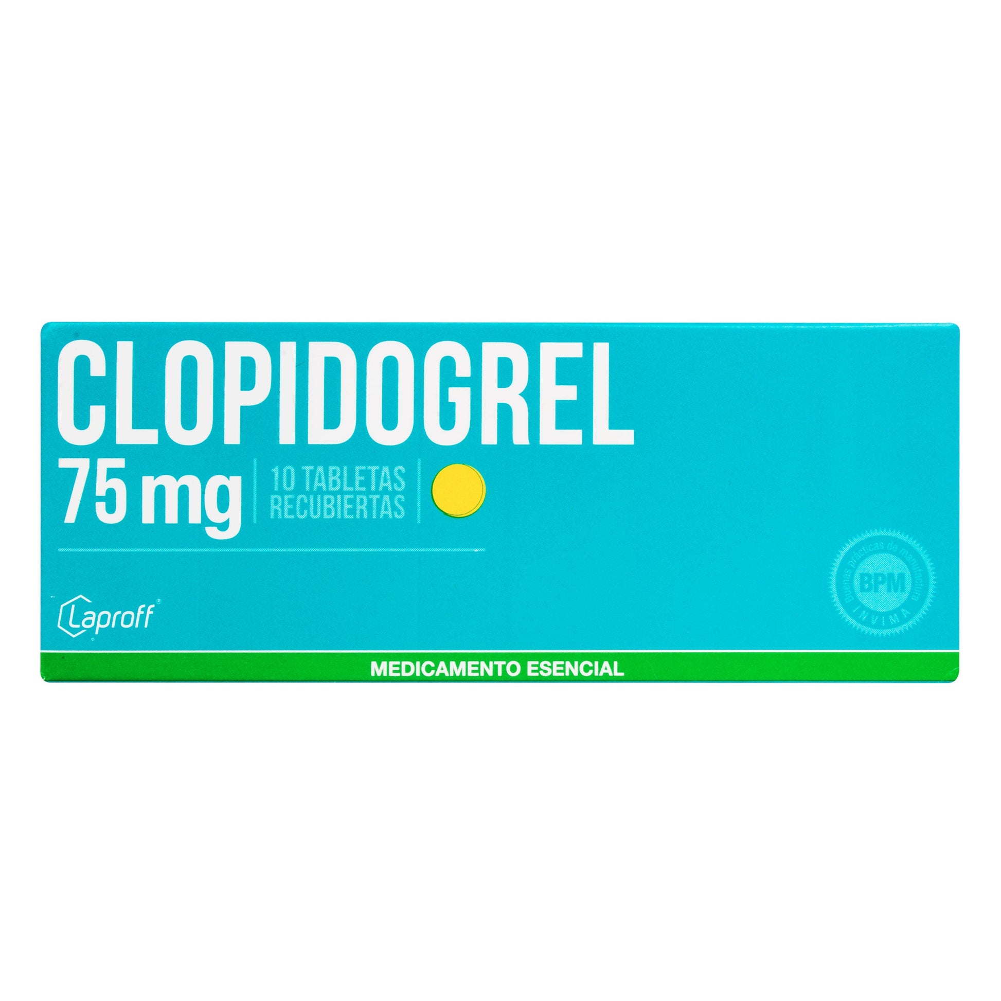 Clopidogrel 75 mg 10 Tabletas Lp