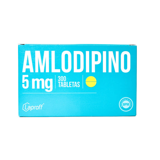 Amlodipino De 5 Miligramos Caja Por 300 Unidades