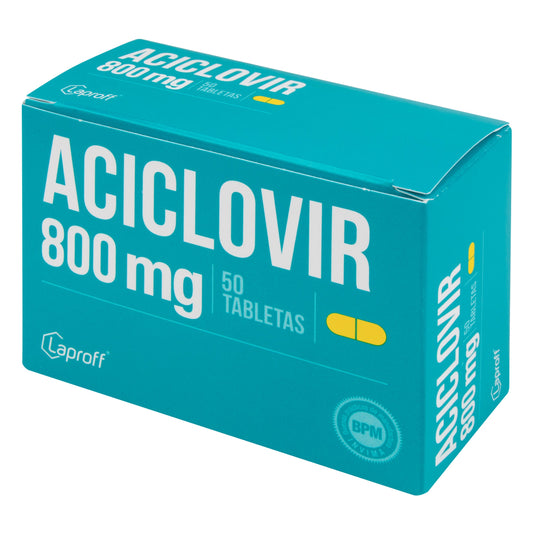 Aciclovir 800 mg 50 Tabletas Lp