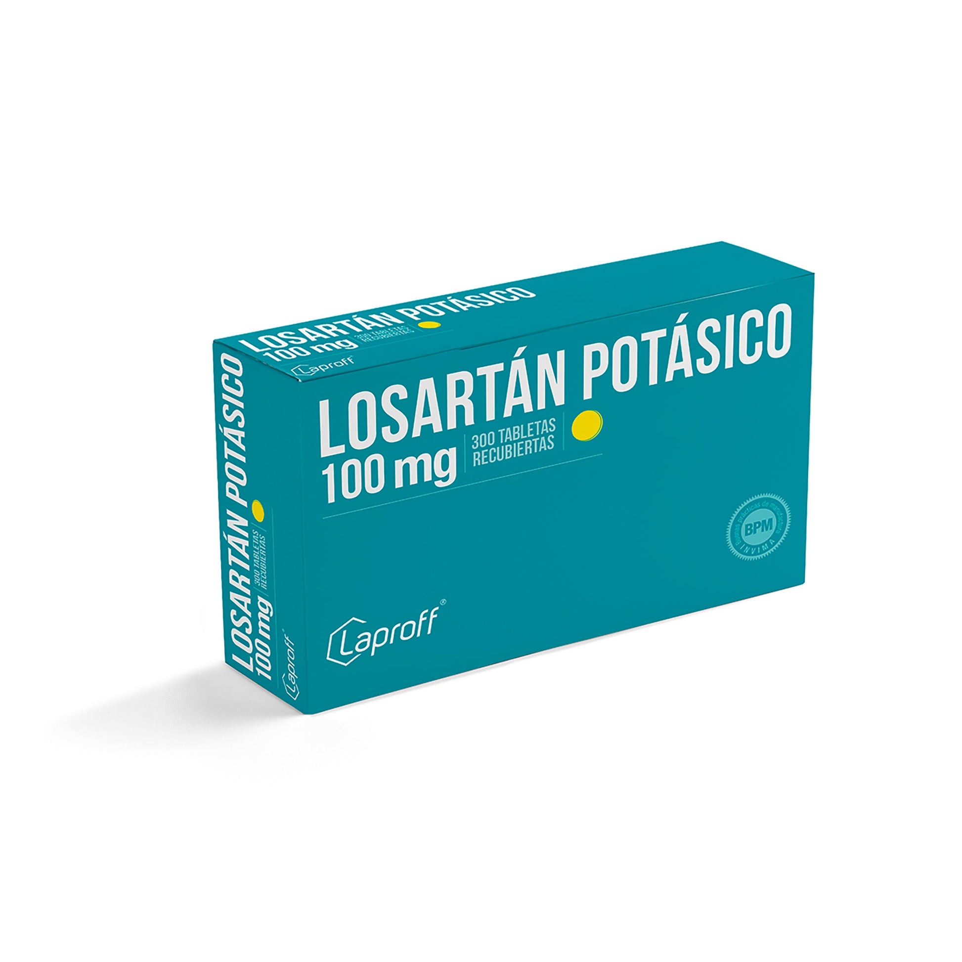 Losartán 100 mg 300 Tabletas Lp