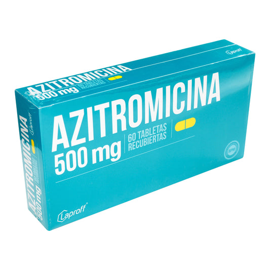 Azitromicina 500 mg 60 Tabletas Lp