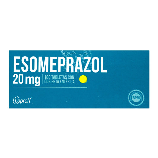Esomeprazol 20 mg 100 Tbs