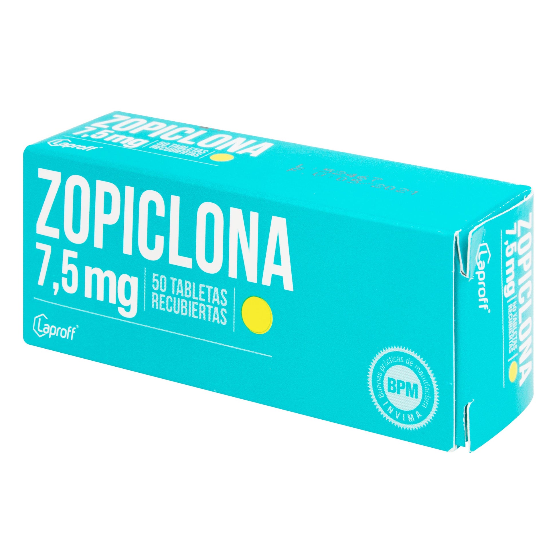 Zopiclona 7.5 mg X 50tabletas Laprof
