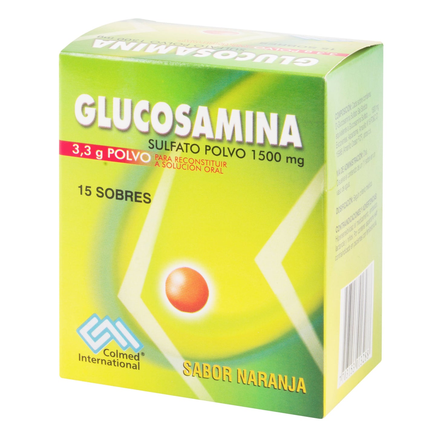 gLUCOSAMINA 1500 mg 15 Sbs Naranja Pc
