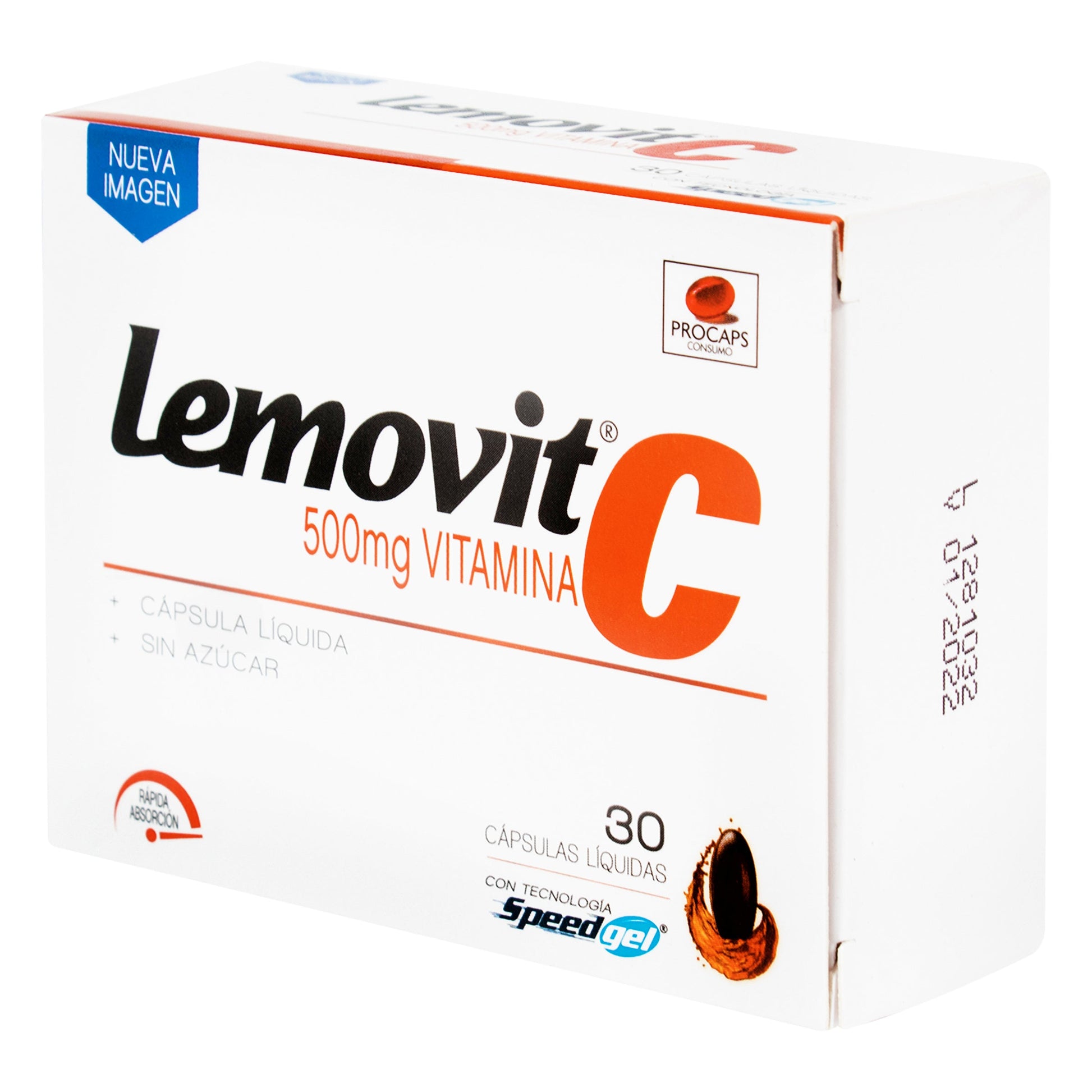 Lemovit C 500 mg 30 Cápsula.BLANDA GelATIN.