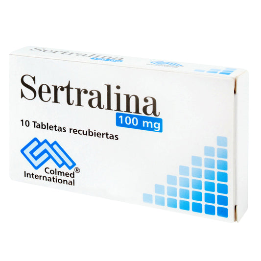 Sertralina 100 mg 10 Tabletas Pc