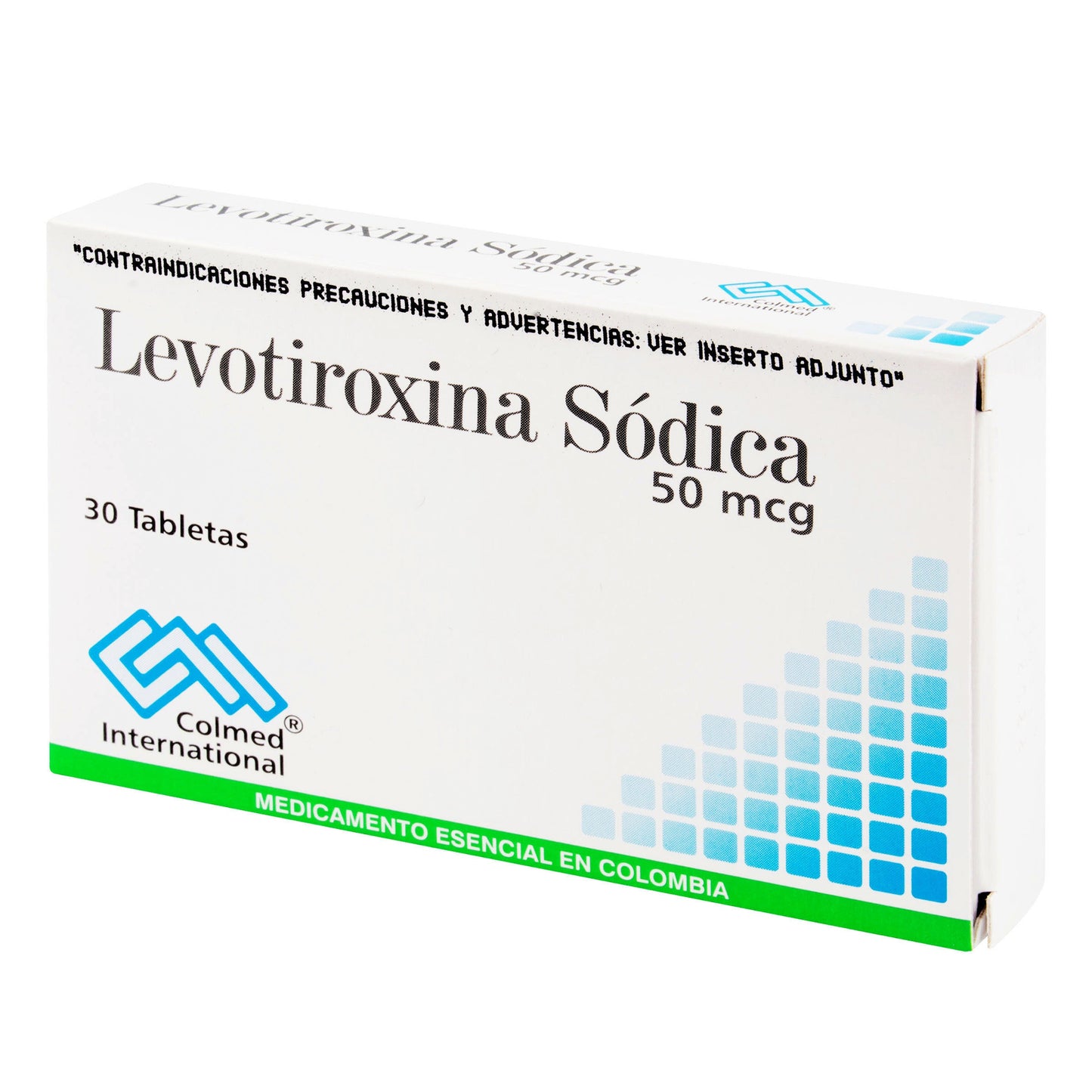 Levotiroxina 50 mcg 30 Tabletas Pc