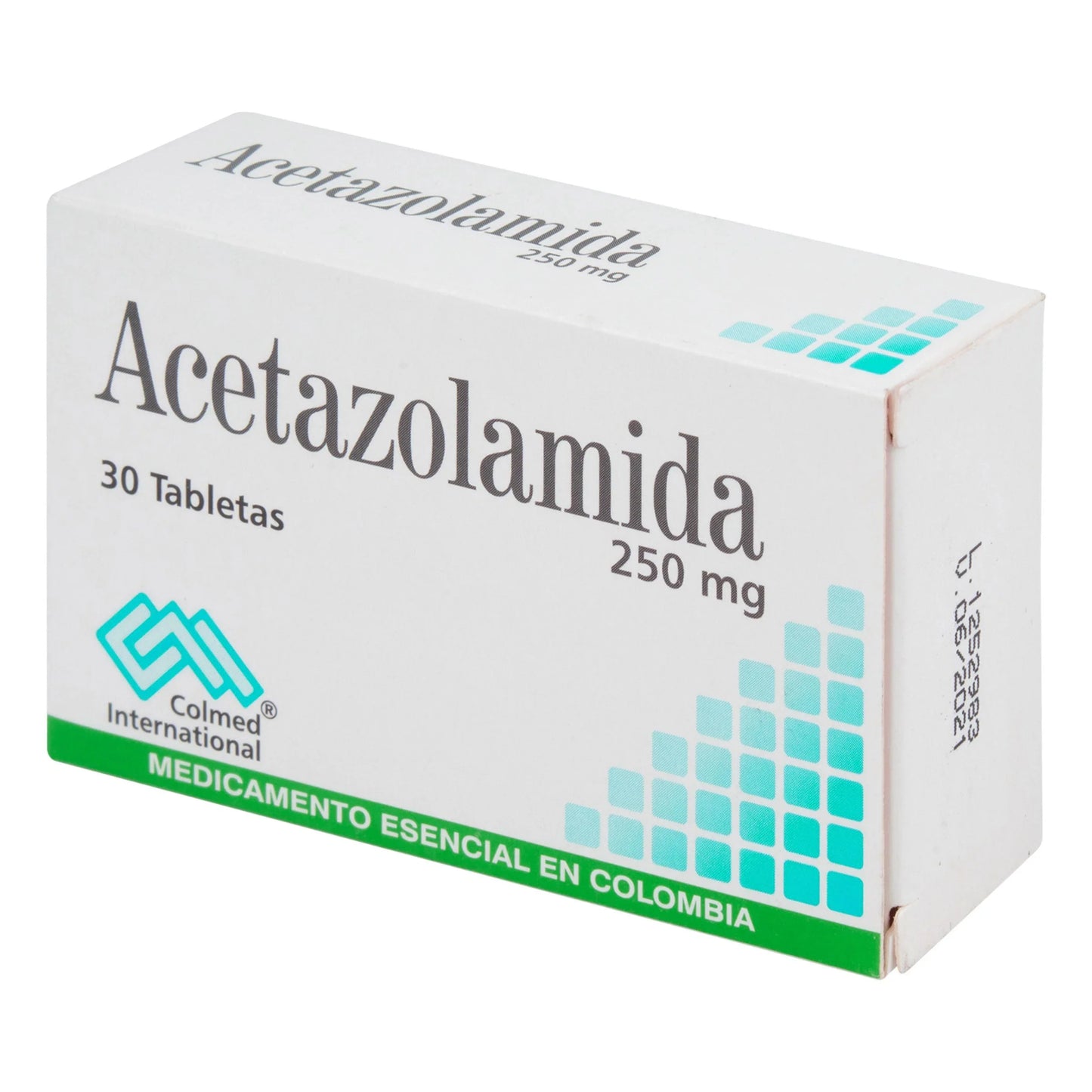 Acetazolamida 250 mg 30 Tabletas Pc