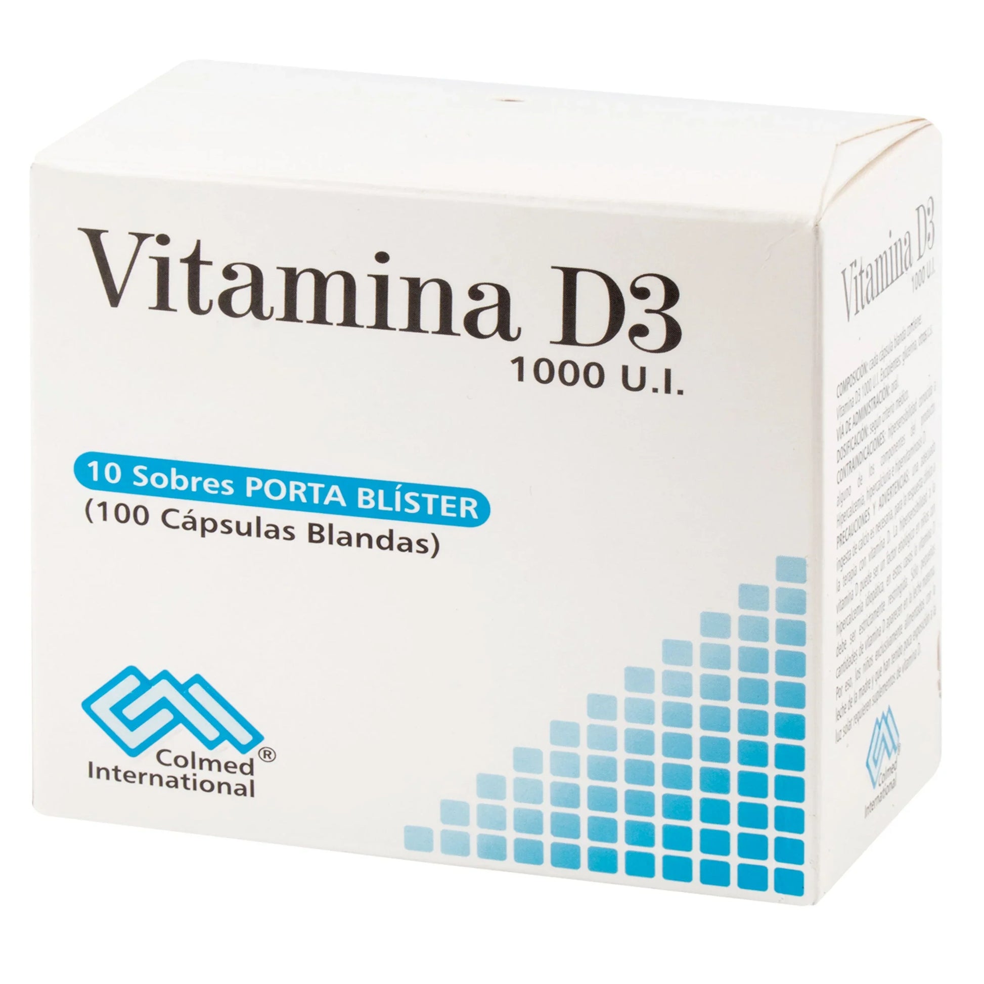 Vitamina D3 1000 UI 100 Cápsula 10 Sbs Pc