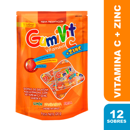 gOMAS gUMIVIT Vit.C+ZINC 12 Sbs Minipack
