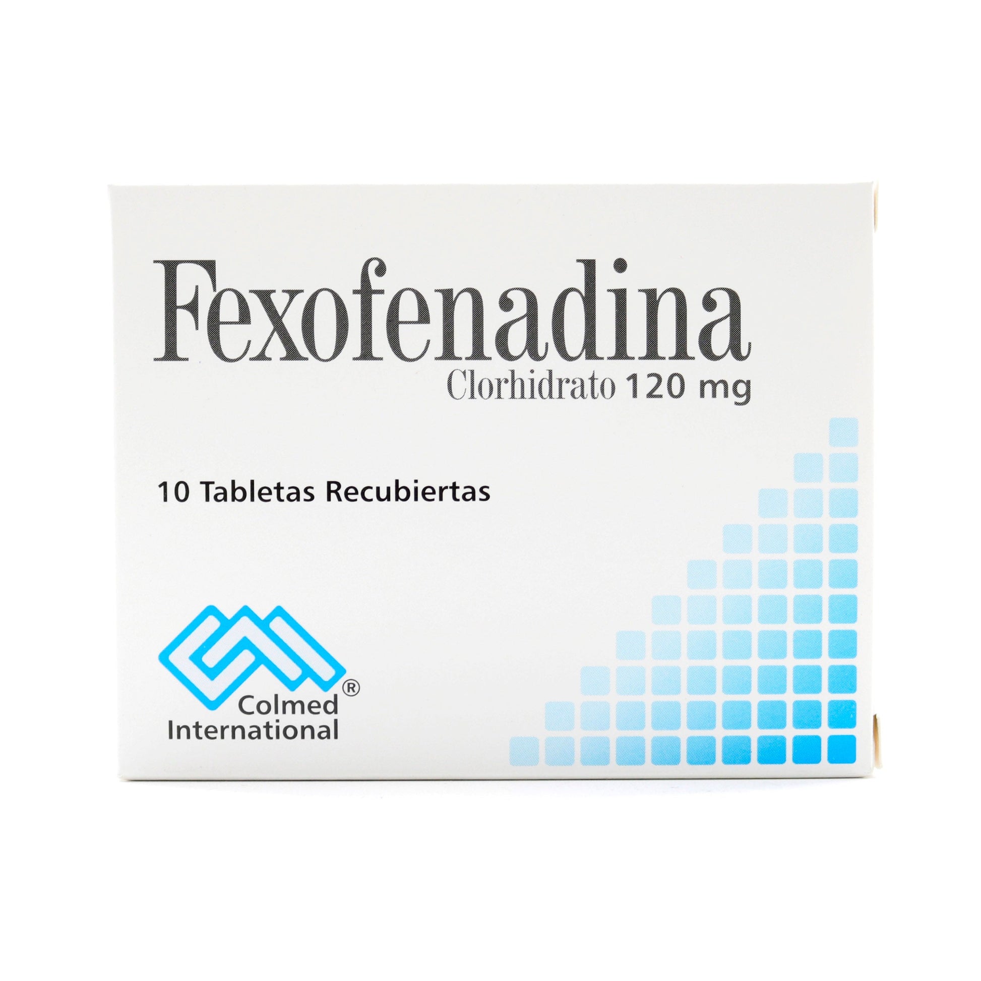 Fexofenadina 120 mg 10 Tabletas