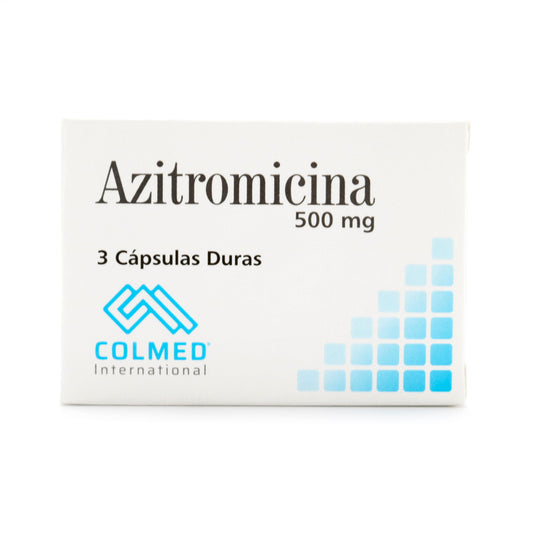 Azitromicina 500 mg Caja X3 Cápsula