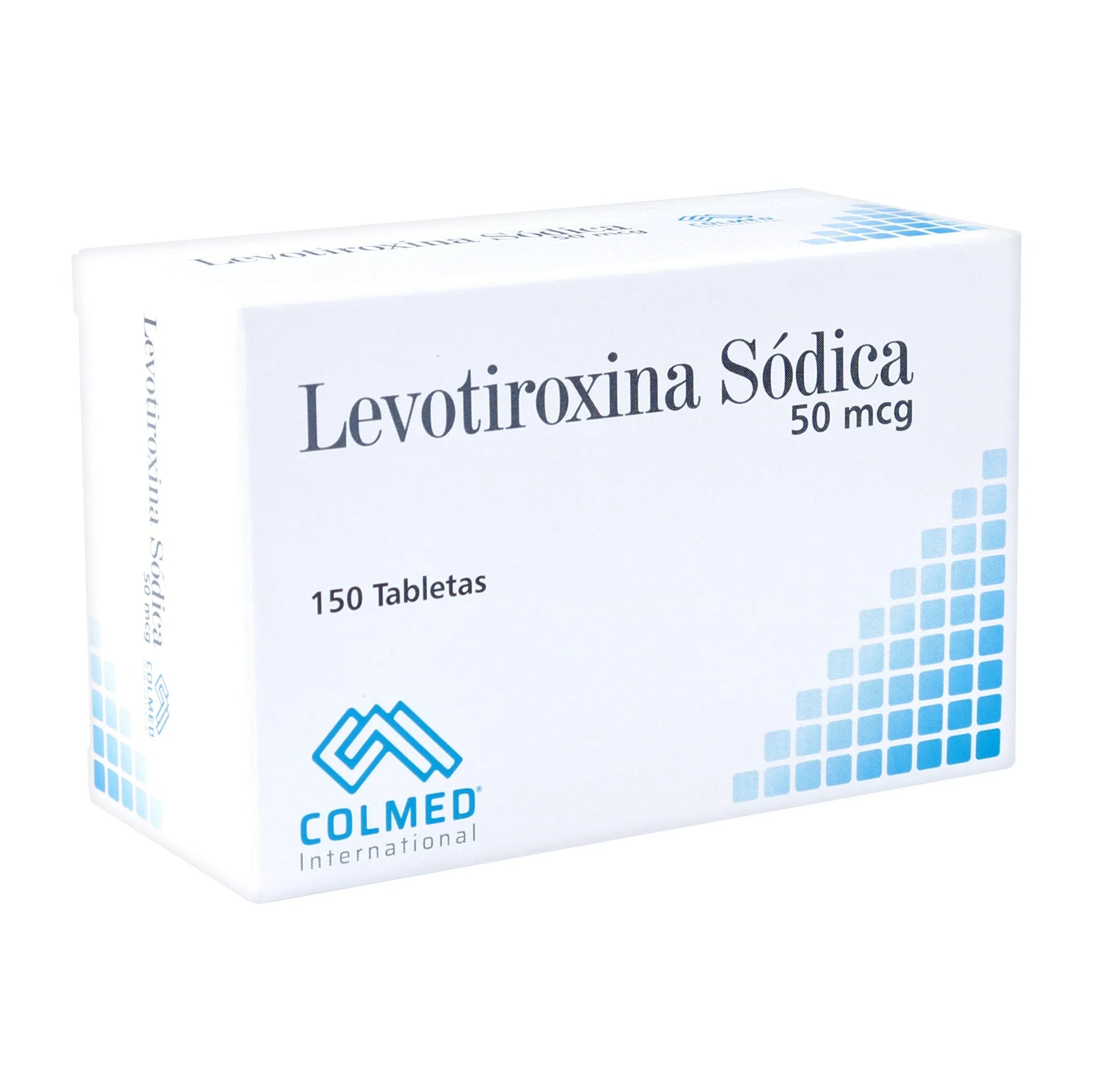 Levotiroxina Sodica 50 mcg 150 Tabletas
