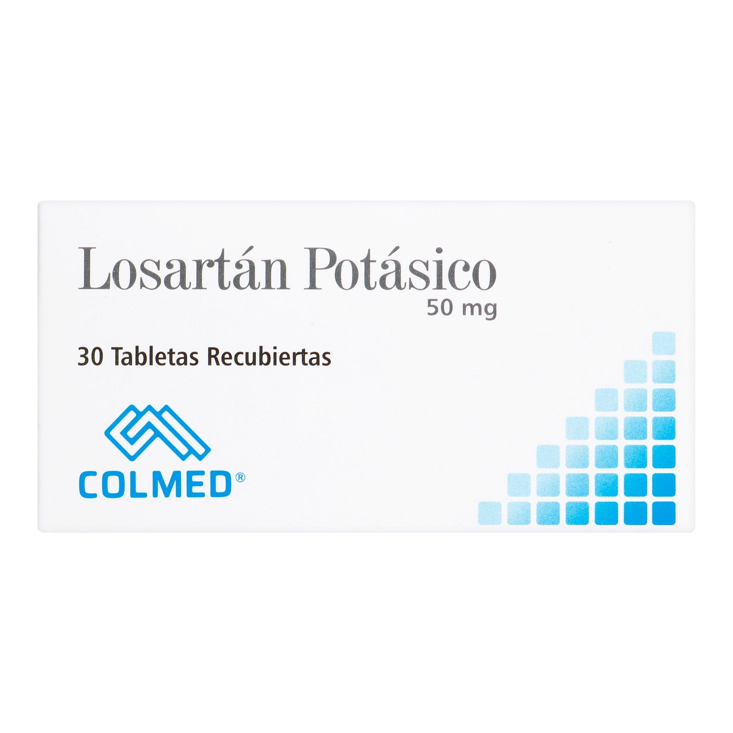 Losartán 50 mg 30 Tabletas Colmed