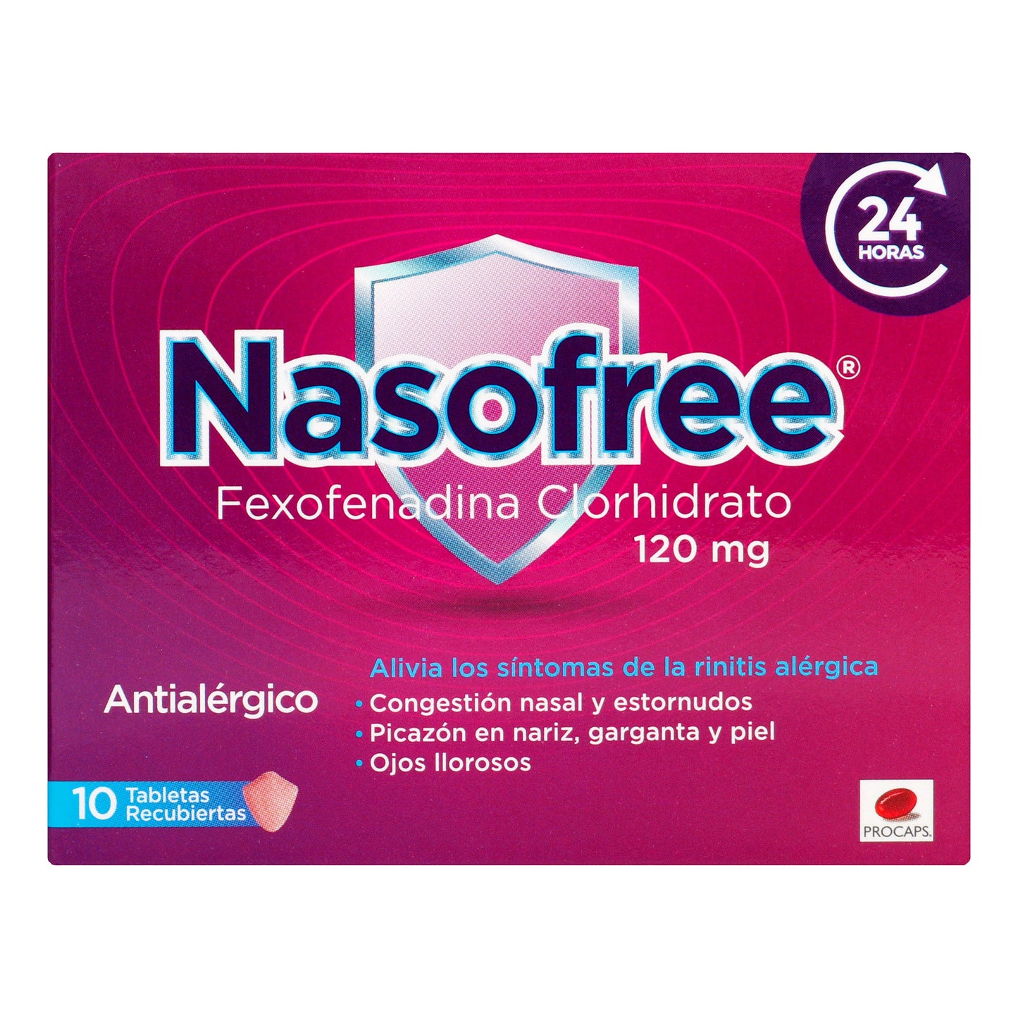 Nasofree Fexofenadina 120 mg 10 Tabletas