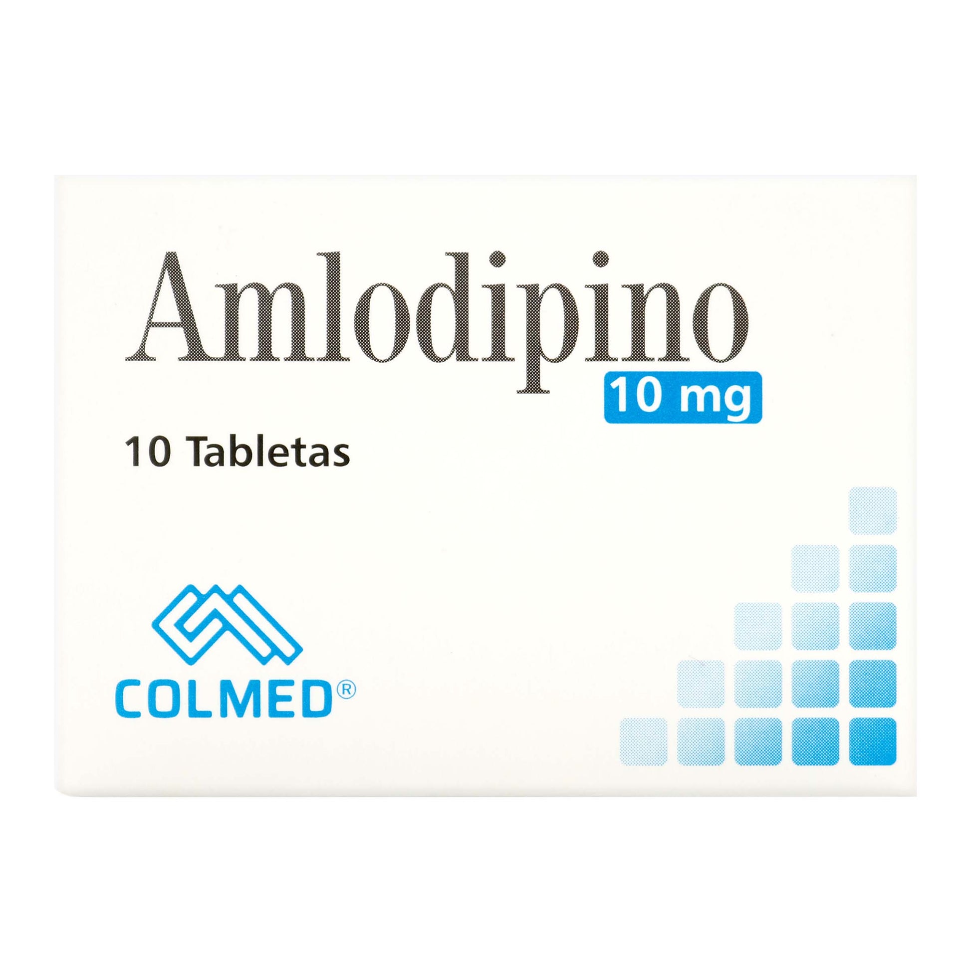 Amlodipino 10 mg 10 Tbs Pc