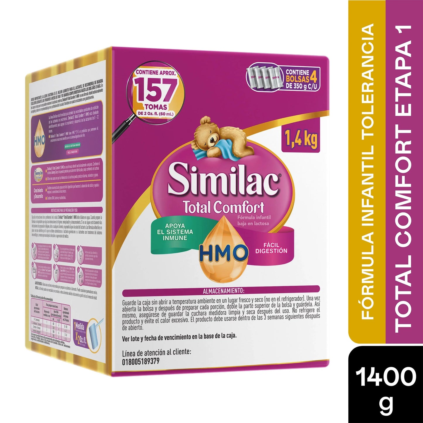 Similac 1 Total Comf.hmo Cj 1400 gr(PAE)