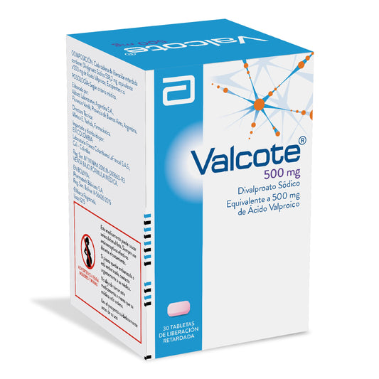 Valcote 500 mg 30 Tabletas (m) (a)