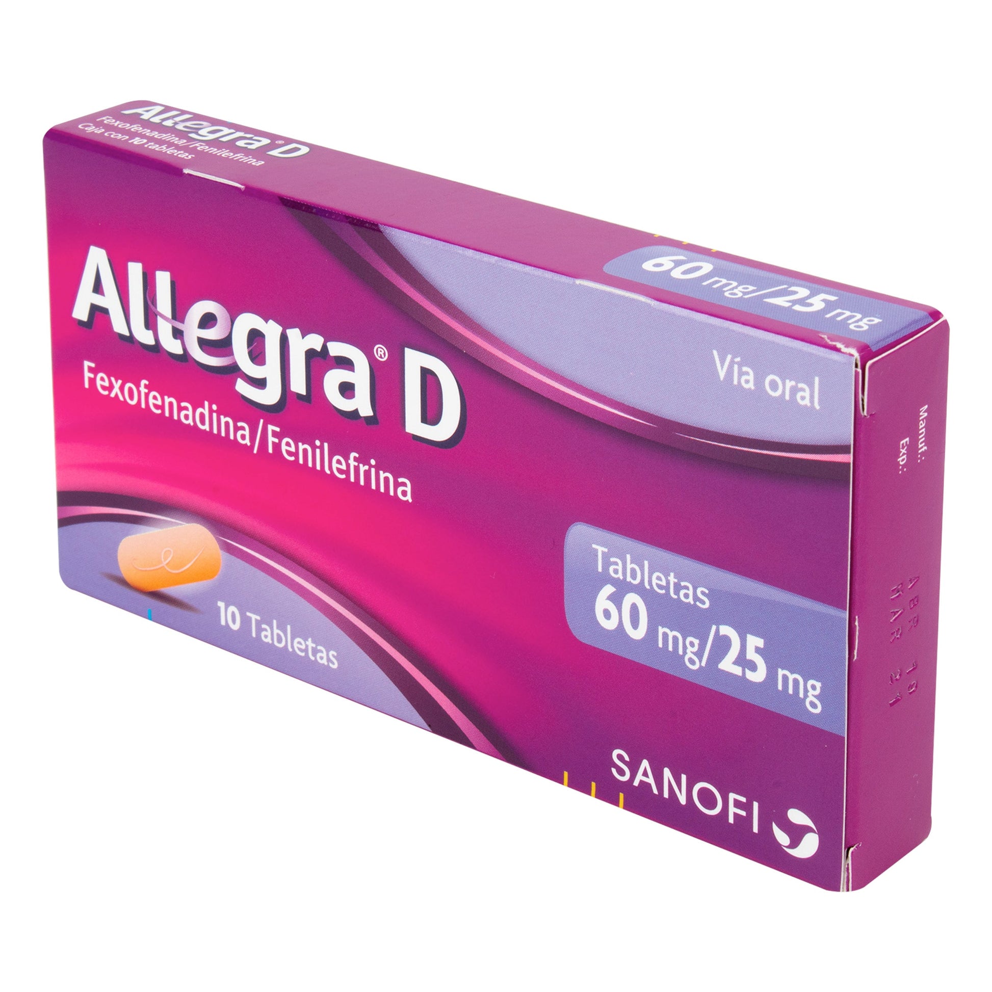 Allegra D 60 mg/25 mg 10 Tbs (3%+)(pae)