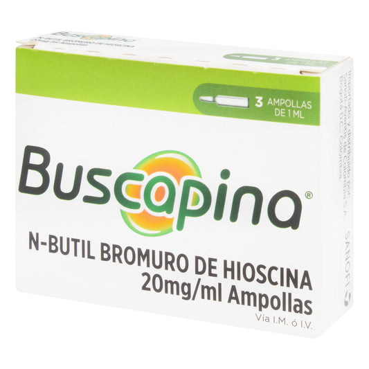 Buscapina 20 mg 1 ml 3 Ampollas