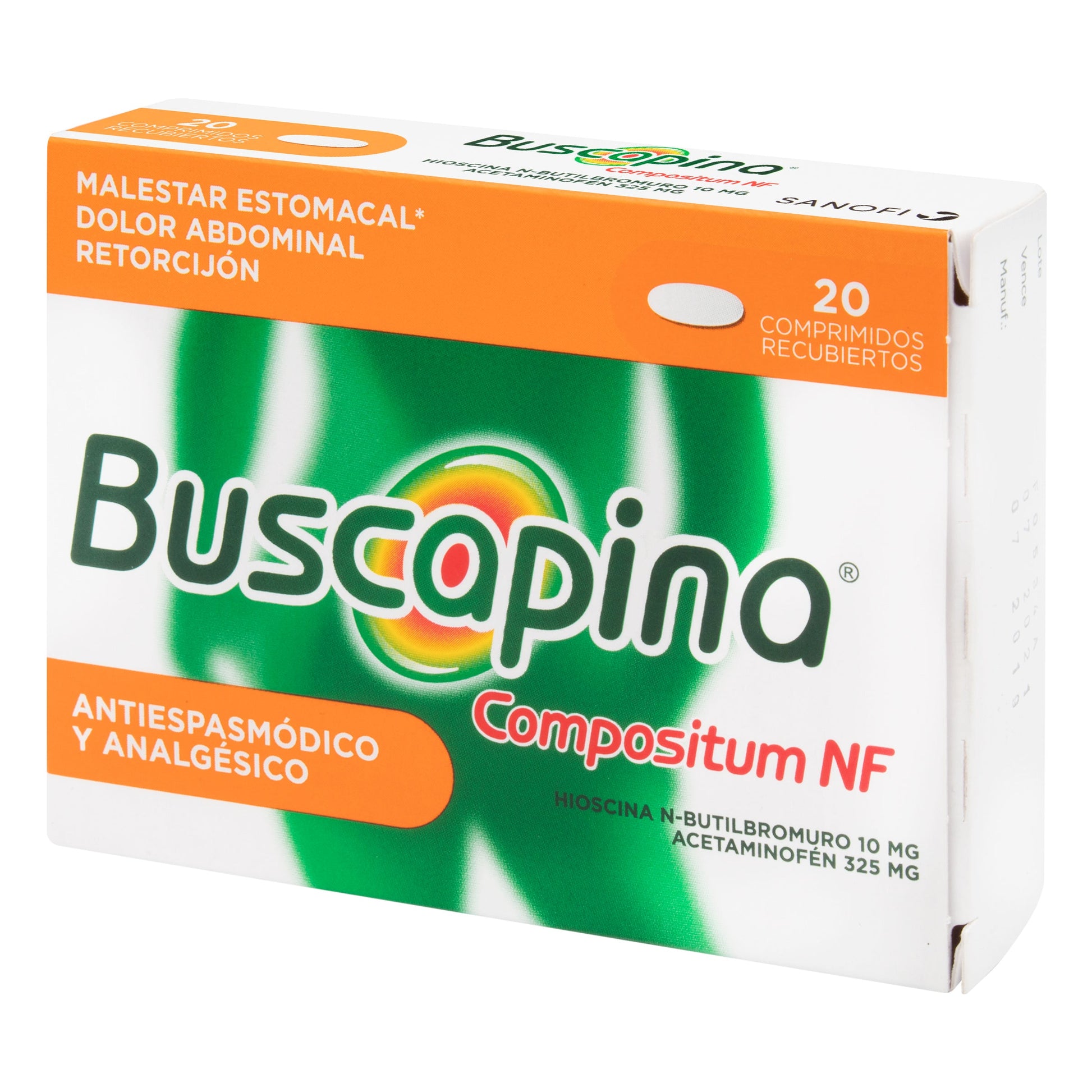 Buscapina Nf CompuestoOSITUM 325/10 mg 20 Tbs