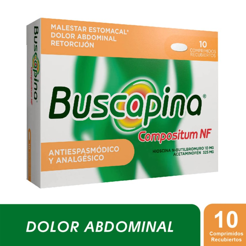 Buscapina Nf CompuestoOSITUM 325/10 mg 10 Tbs