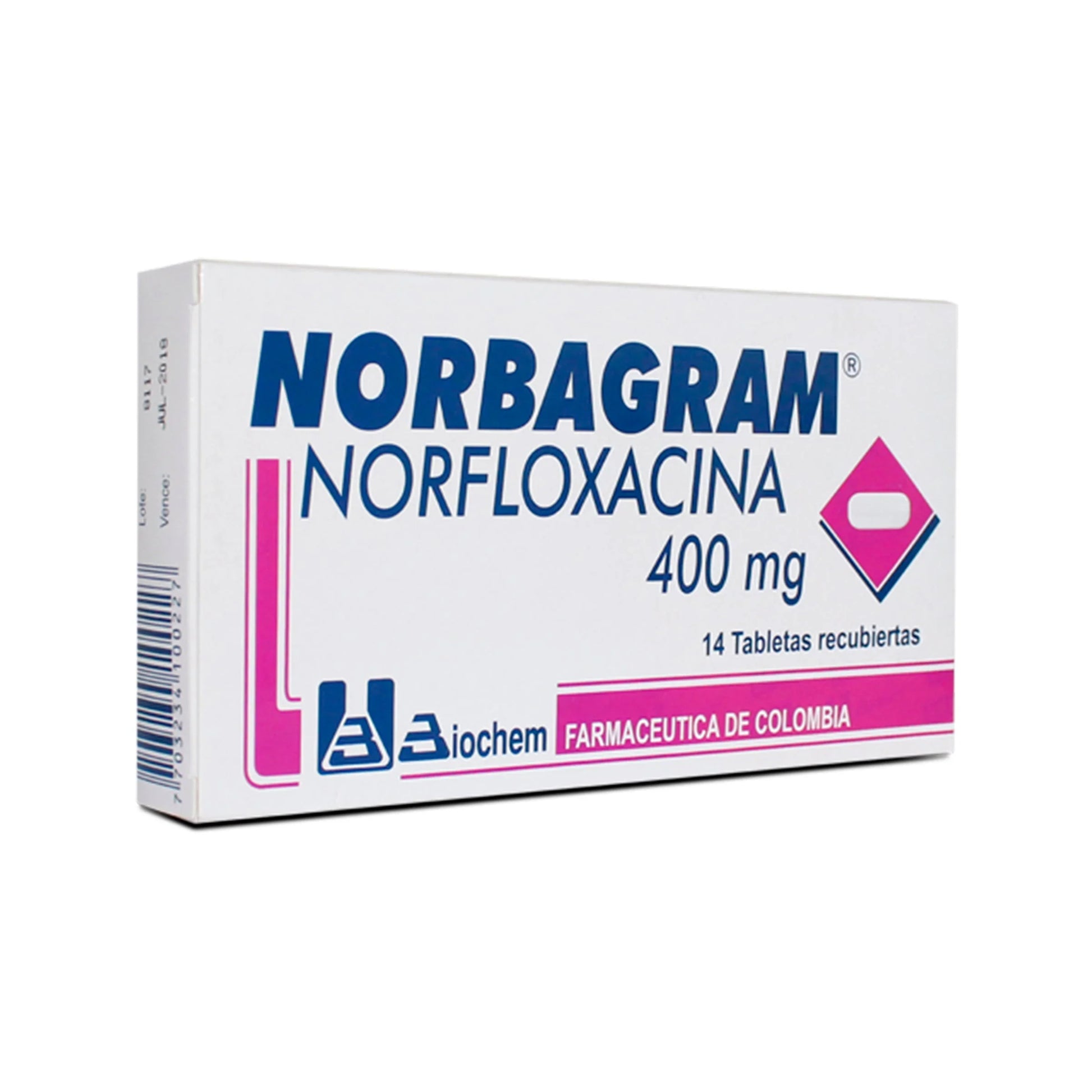 Norbagram 400 mg X 14 Tabletas