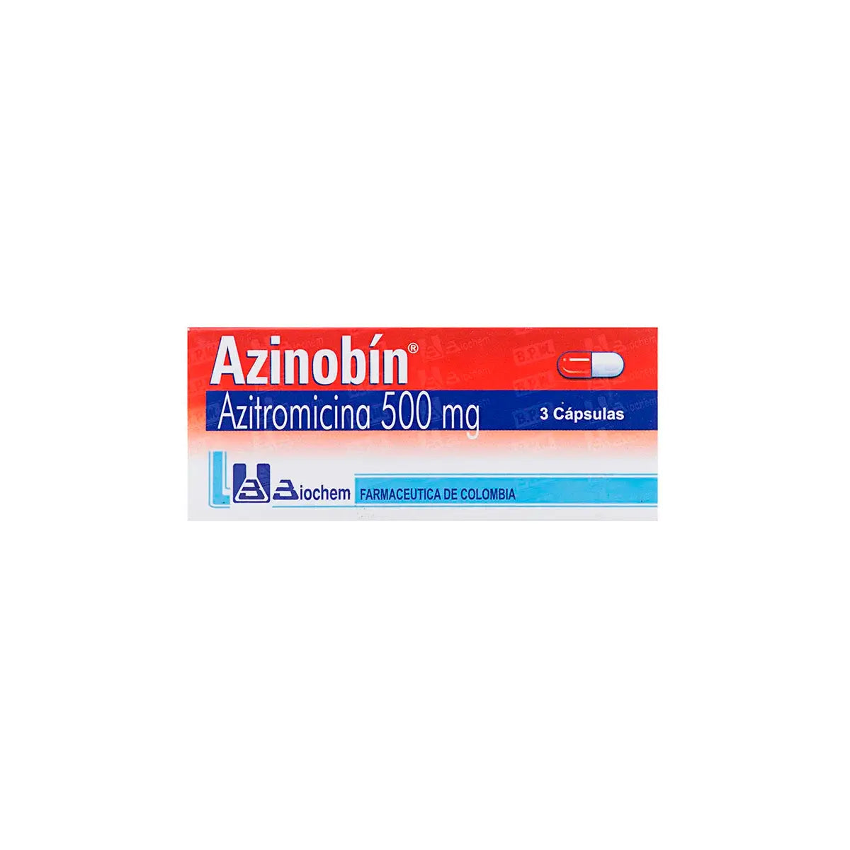 Azinobin 500 mg 3 Cápsulas
