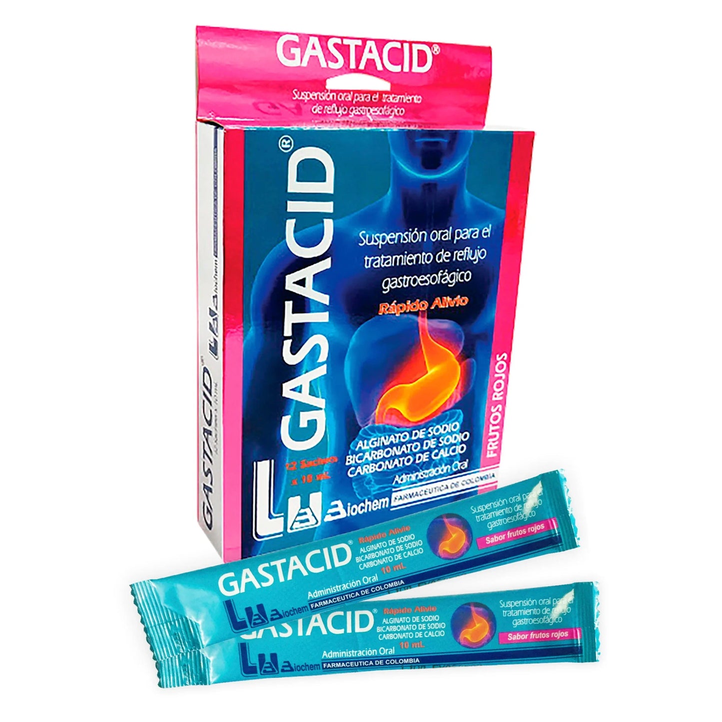 gASTACID Frutos Rojos Sachet 12 Uds