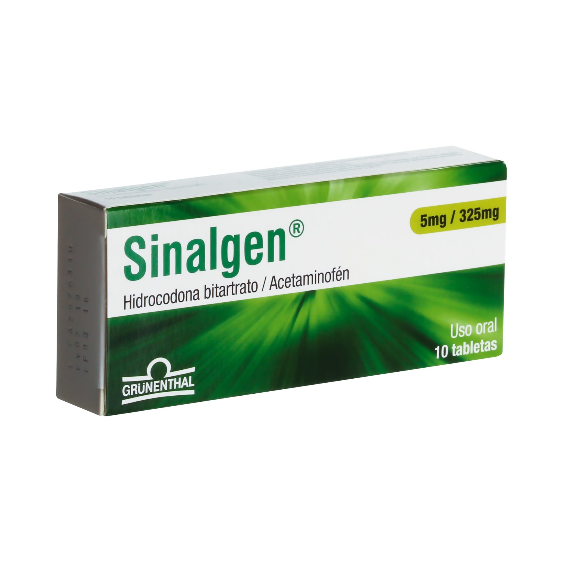 Sinalgen 5/325 mg 10 Tabletas