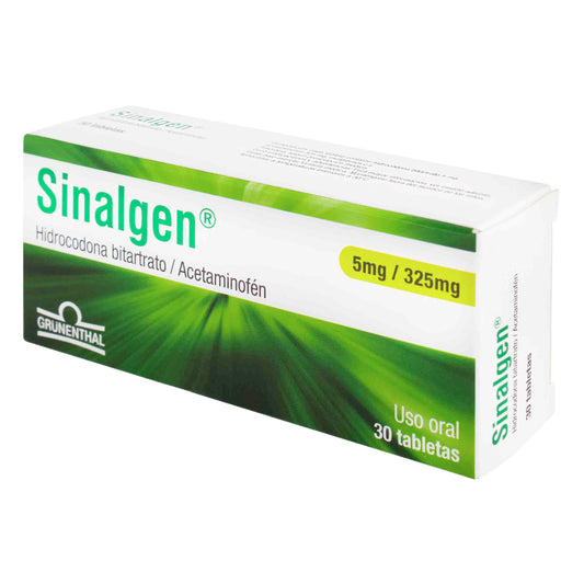 Sinalgen 5/325 mg 30 Tabletas (a)