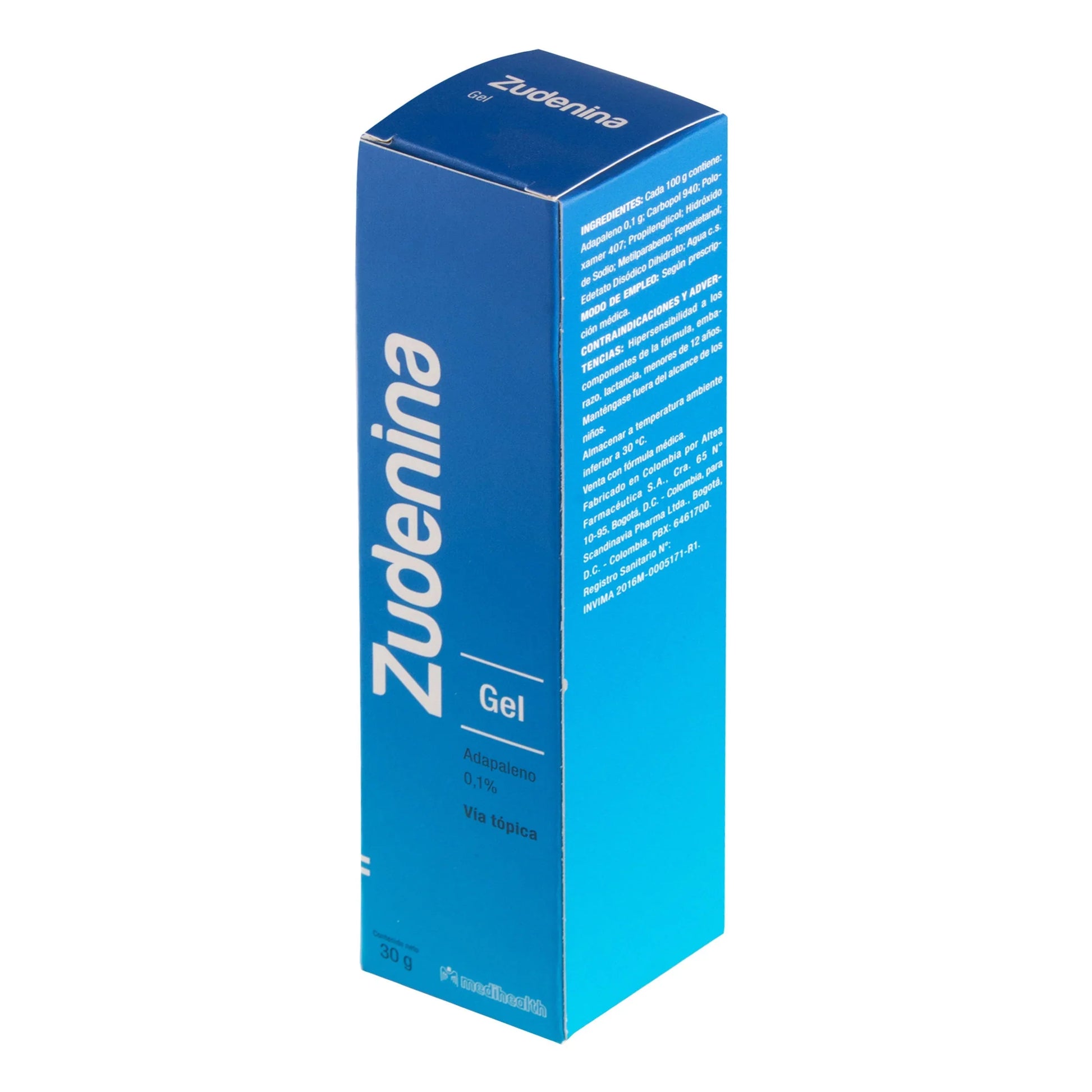 Zudenina 0.1% Gel 30 gr (pae)