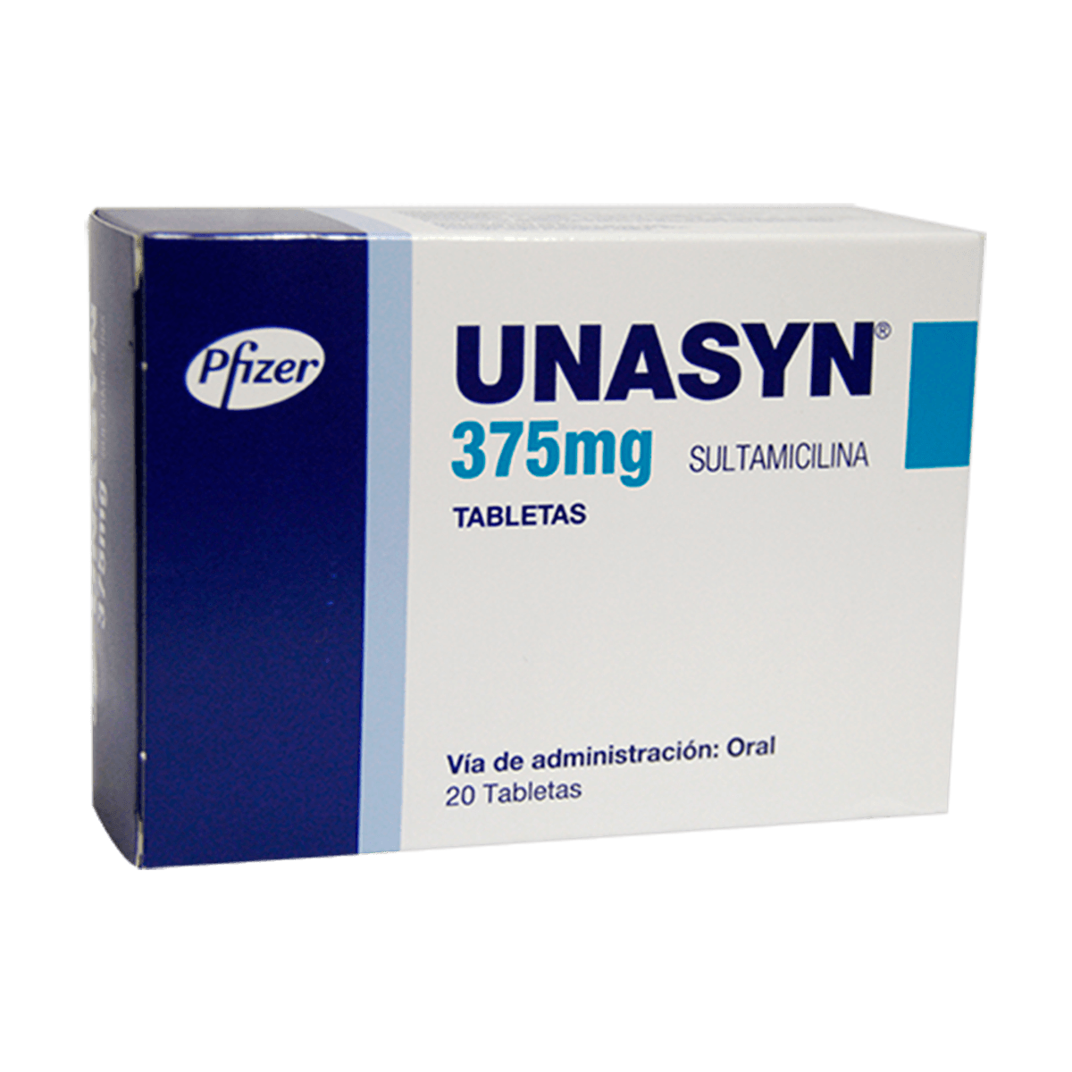 Unasyn 375 mg 20 Tabletas (a)(3%+)(pae)