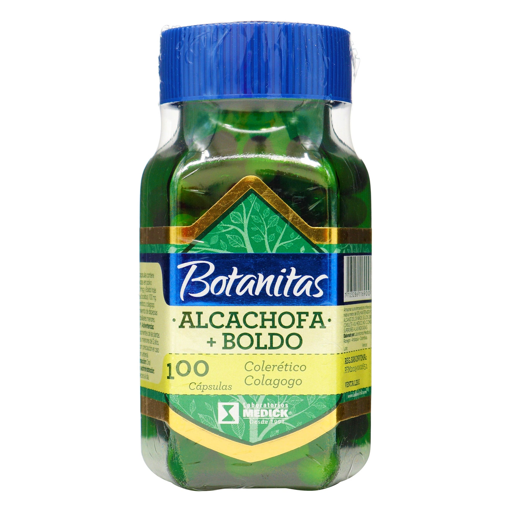 Alcachofa Y Boldo BotellaANITAS 100 Cápsulas