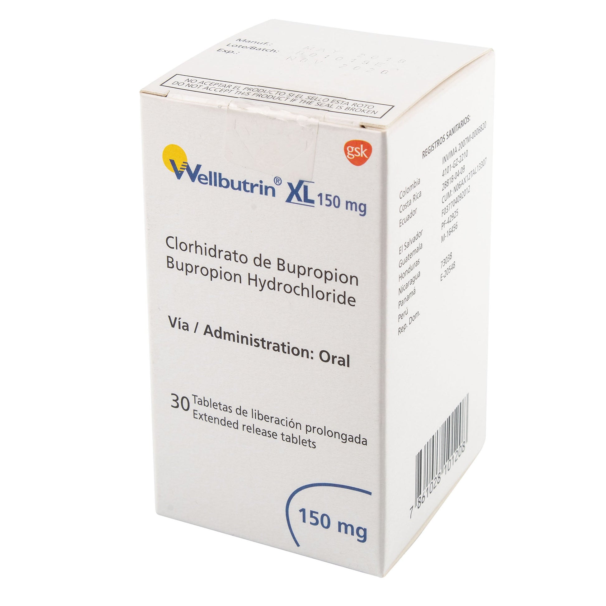 Wellbutrin Xl150m 30(3%+(p)58545(sc)(sf)