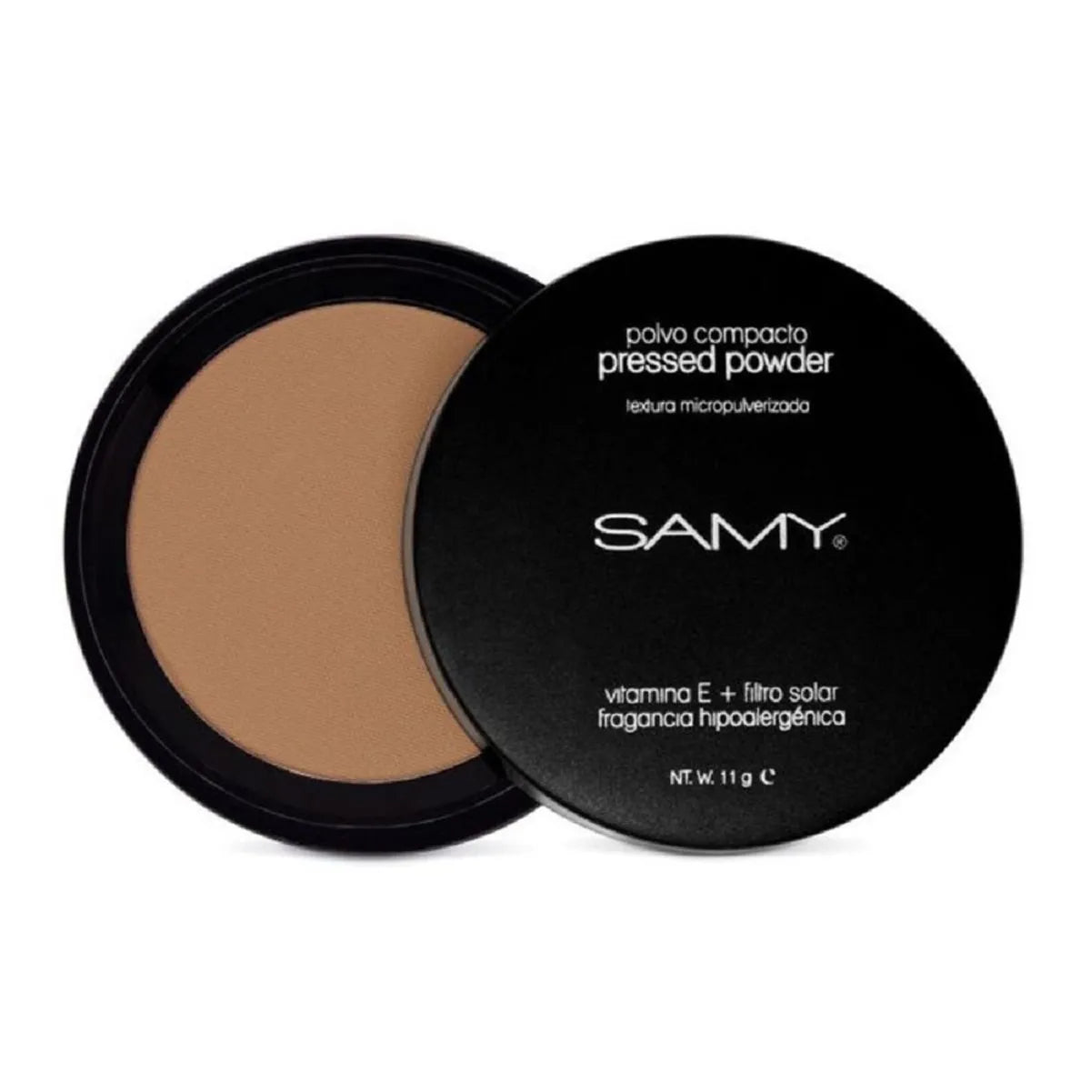 Polvo Compacto Sin Espejo Samy 05 Aceite De Coco