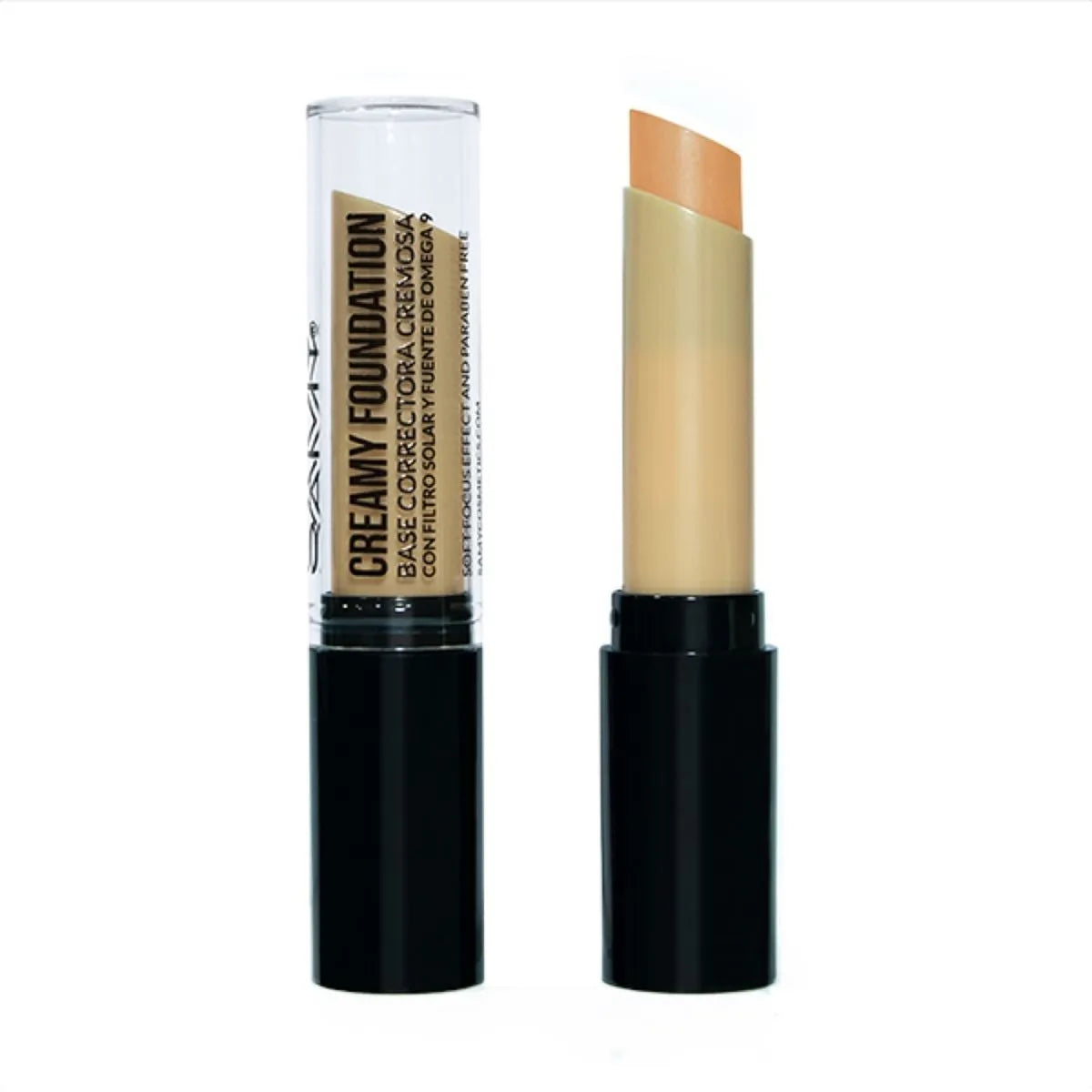 Base Correctora Cremosa En Barra Samy 06. Naranja
