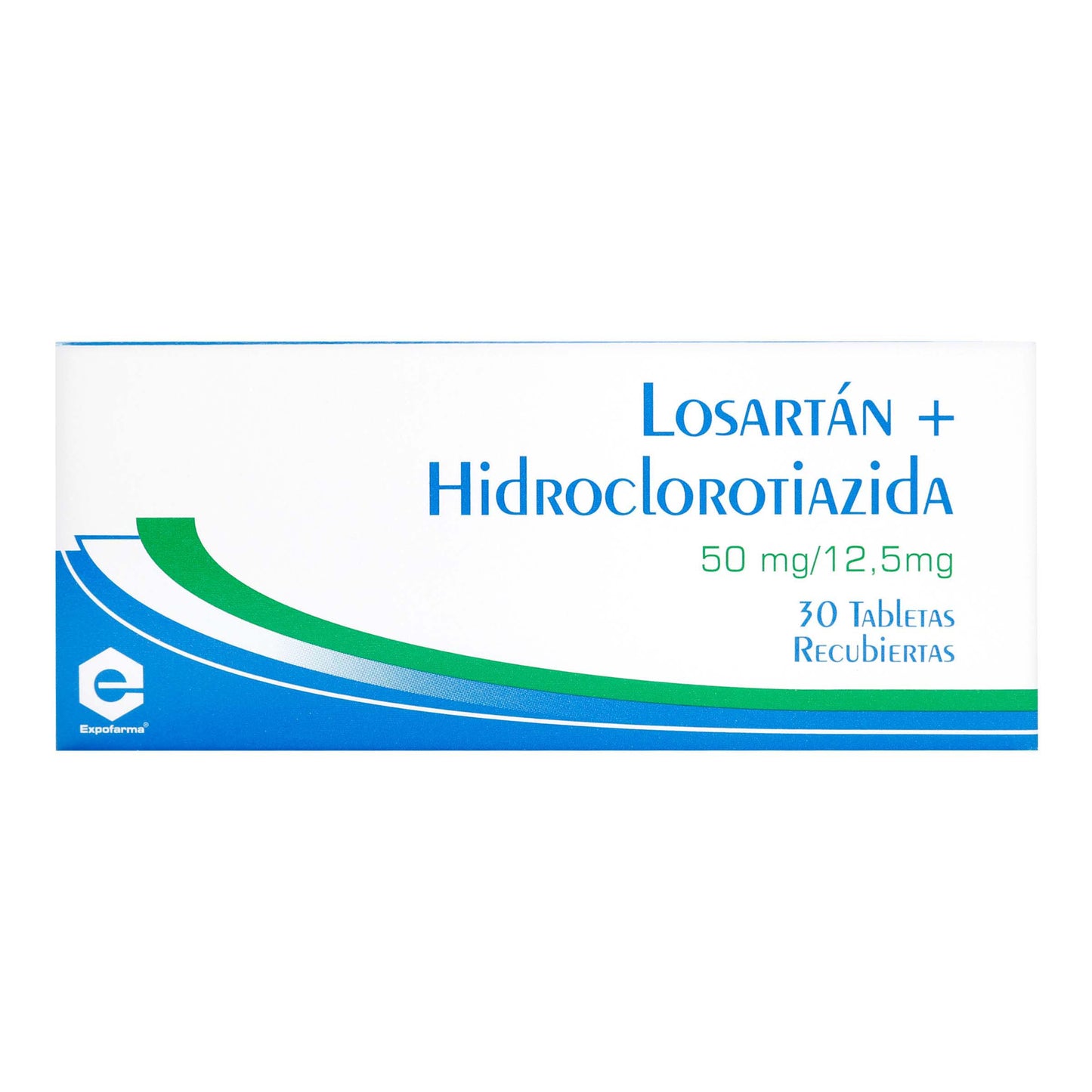 Losartán Pot/hidrocl. 50mg/12.5mg 30tbs