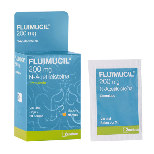 Fluimucil 200 mg 30 Sbs