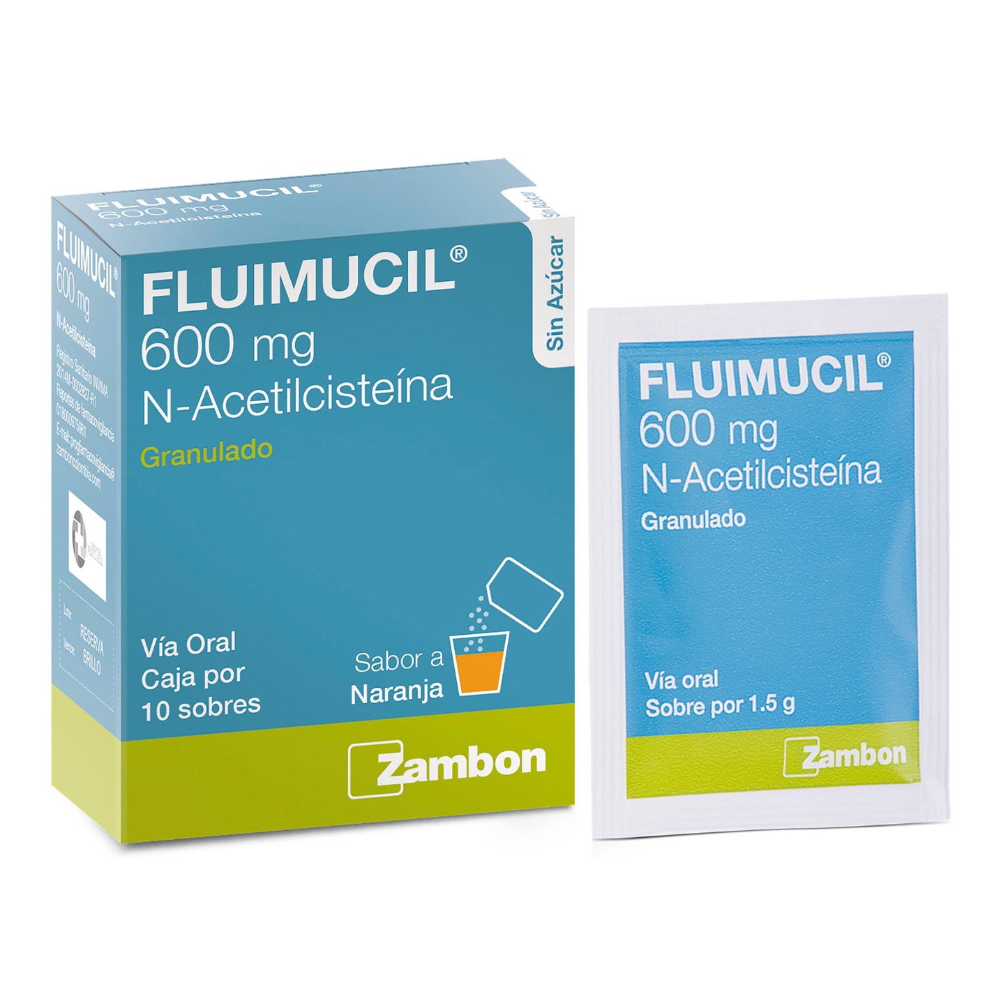 Fluimucil 600 mg 10 Sbs